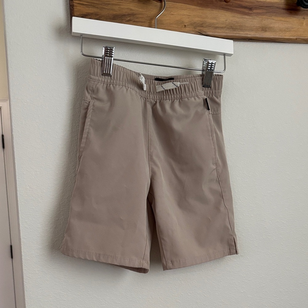 Eddie Bauer boys Flat Front Khaki Shorts